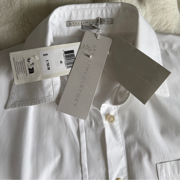 Stella McCartney Oversize Cotton Button-Up Shirt  6US/40IT - Picture 6 of 6